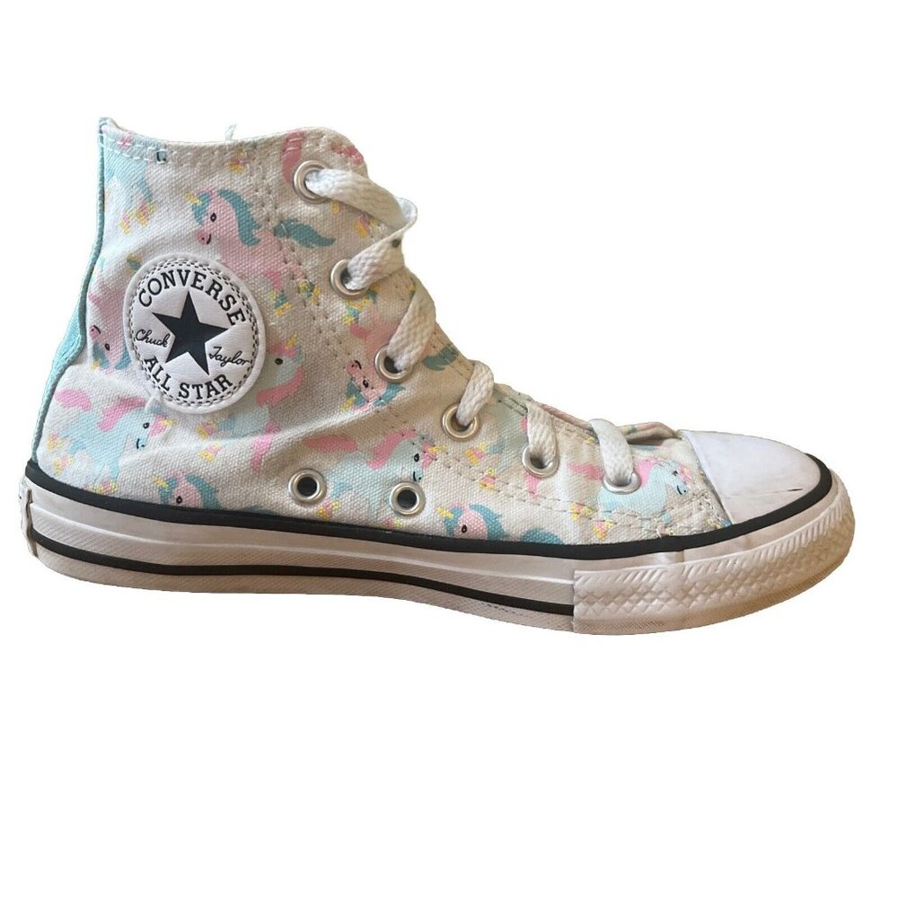 CONVERSE All Star Chuck Taylor Unicorn Juniors High Top Size 1 M-Pre Owned